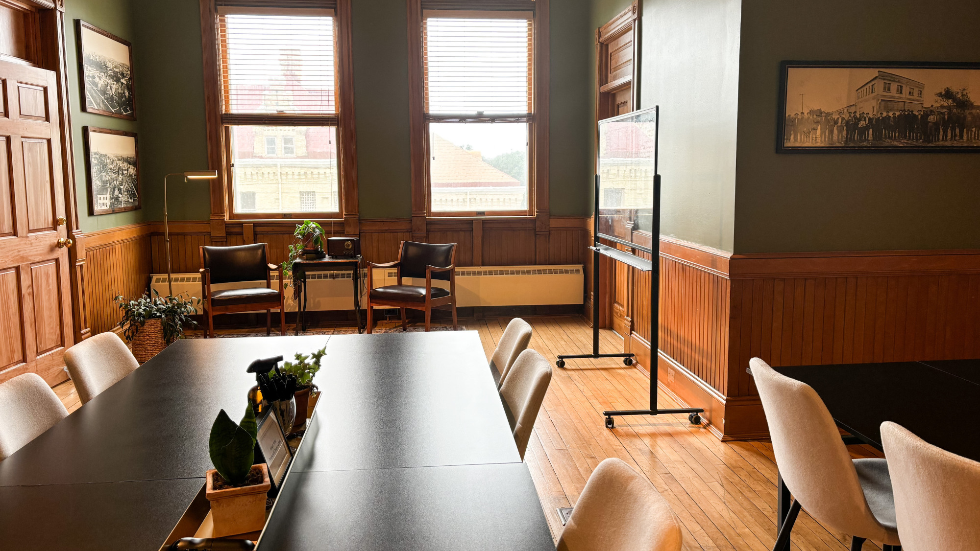 Coworking space for entrepreneurs inside The Exchange in West Bend, Wisconsin