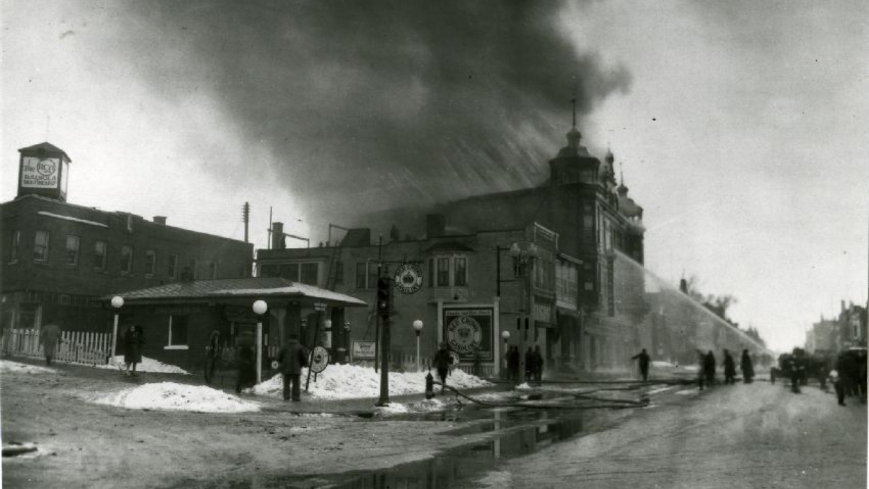 Fire at West Bend, Wisconsin's historic Hangartner building
