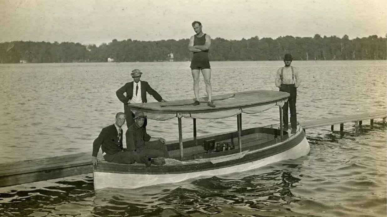 Historic Big Cedar lake had a water boat taxi business