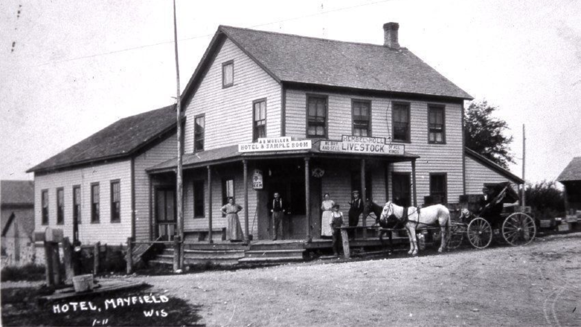 19th century Mayfield, WI hotel and dance hall