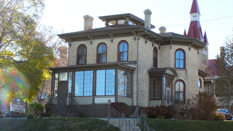Historic Frisby-Wagner House in West Bend, Wisconsin of The Tower Heritage Center